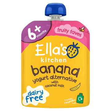 Ella's Kitchen Dairy Free Banana & Coconut Milk Baby Food Pouch 6+ Months 90g