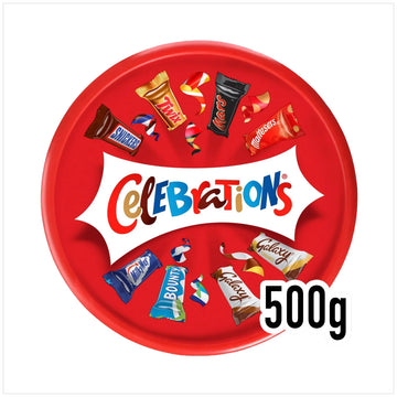 Celebrations Milk Chocolate & Biscuit Bars Sharing Tub 500g