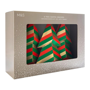 M&S Modern Tree Crackers 6 Pack