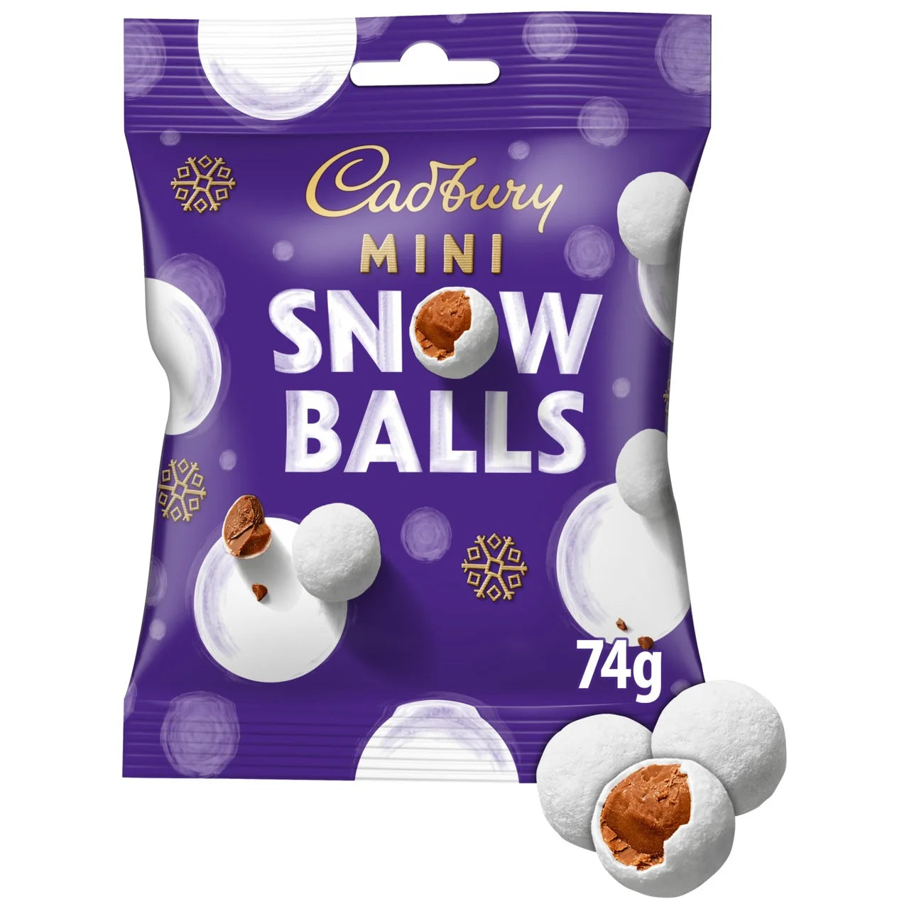 Cadbury Dairy Milk Mini Snowballs Milk Chocolate 74g