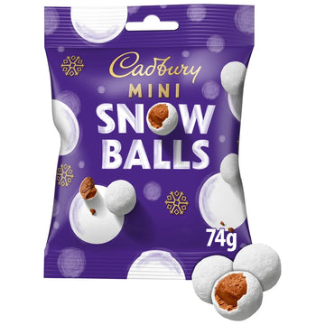 Cadbury Dairy Milk Mini Snowballs Milk Chocolate 74g