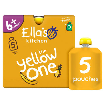 Ella's Kitchen The Yellow One Smoothie Pouch Multipack 6+ Months 5pk