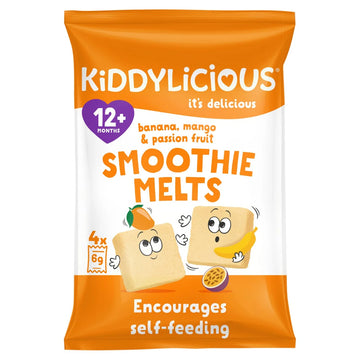 Kiddylicious Banana & Mango Smoothie Melts Multipack 12+ Months 4pk