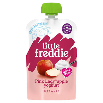 Little Freddie Pink Lady Apple Yoghurt Baby Food Pouch 6+ Months 100g