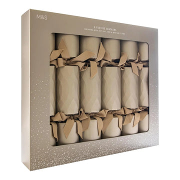 M&S Classic Gold Luxury Crackers 6pk
