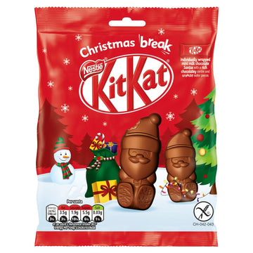 KitKat Mini Milk Chocolate Santas 55g