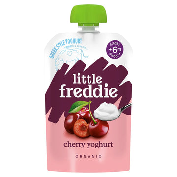 Little Freddie Cherry Greek Style Yoghurt Baby Food Pouch 6+ Months 100g