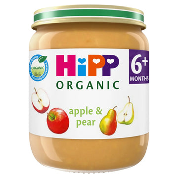 HiPP Organic Apple & Pear Baby Food Jar 6+ Months 125g