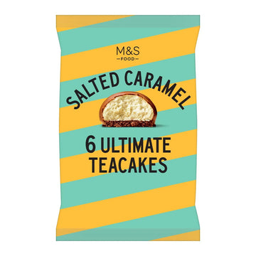 M&S 6 Ultimate Salted Caramel Teacakes 180g