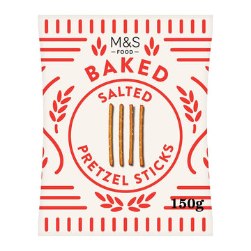 M&S Salted Pretzel Sticks - Deliciously Crunchy Snack