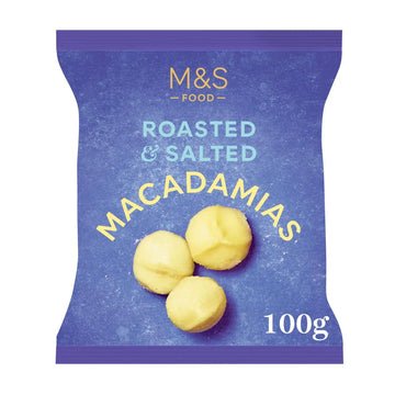 M&S Roasted & Salted Macadamia Nuts 100g