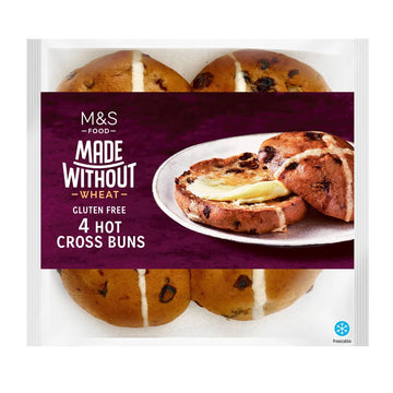 M&S Made Without Hot Cross Buns 4pk