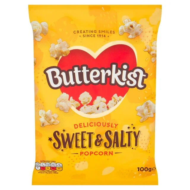 Butterkist Sweet & Salty Popcorn 100g - Delicious Snack Option