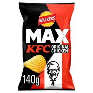 Walkers Max KFC Original Chicken Sharing Crisps 140g