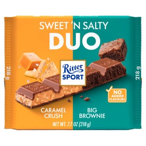 Ritter Sport Duo Sweet & Salty Chocolate Bar 218g