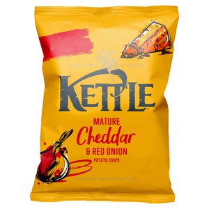 Kettle Chips Mature Cheddar & Red Onion Potato Chips 130g
