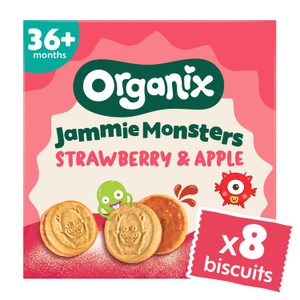 Organix Jammie Monsters Toddler Snack Multipack 18+ Months 8x8g