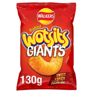 Walkers Wotsits Giants Sweet & Spicy Sharing Snacks 130g