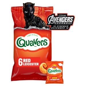 Walkers Quavers Red Leicester Cheese Multipack 6x16g