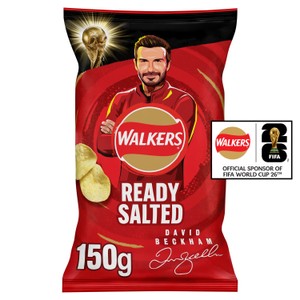 Walkers Ready Salted Sharing Bag Crisps 150g