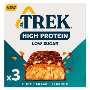 TREK High Protein Low Sugar Choc Caramel Bar Multipack 3x44g