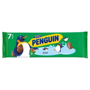McVitie's Penguin Mint Biscuit Bar 7x24.6g