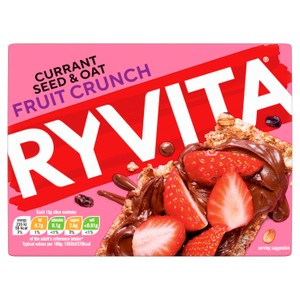 Ryvita Crispbread Fruit Crunch Currant Seed & Oat Crackers 200g