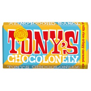 Tony's Chocolonely Milk Chocolate Caramel Rice Crispy 180g