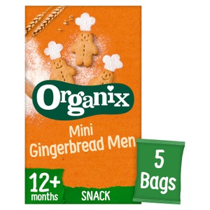 Organix Mini Gingerbread Men Toddler Snack Multipack 12+ Months 5x20g