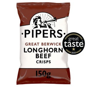 Pipers Great Berwick Longhorn Beef Sharing Crisps 150g