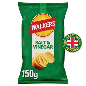 Walkers Salt & Vinegar Sharing Bag Crisps 150g