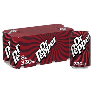 Dr Pepper 8 x 330ml Cans