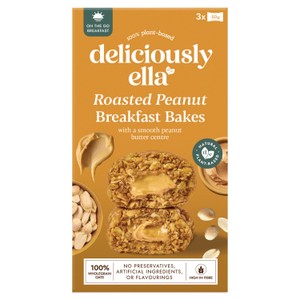 Deliciously Ella Peanut Butter On The Go Breakfast Bakes 3x50g