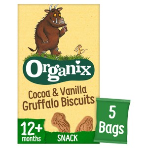 Organix Gruffalo Biscuits Toddler Snack Multipack 12+ Months 5x20g