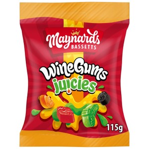 Maynards Bassetts Wine Gums Juicies Sweets Bag 115g