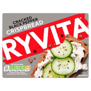 Ryvita Crispbread Cracked Black Pepper Crackers 200g