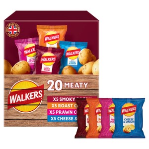 Walkers Meaty Variety Multipack Crisps 20x25g