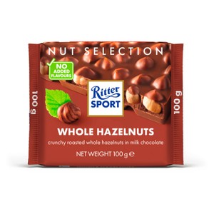 Ritter Sport Nut Selection Whole Hazelnuts Bar 100g