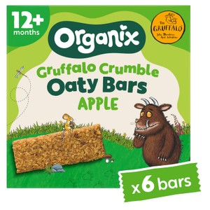 Organix Gruffalo Crumble Apple Oaty Bars Toddler Snack Multipack 12+ Months 6x23g