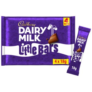 Cadbury Dairy Milk Little Bars Chocolate Bars Multipack 4x18g