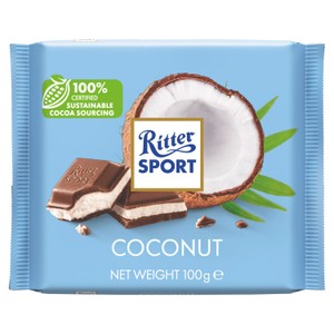 Ritter Sport Coconut Chocolate Bar 100g
