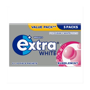 Extra White Bubblemint Sugarfree Chewing Gum Multipack 70g