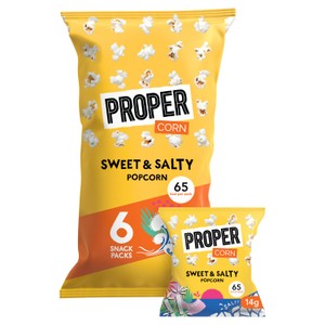 Propercorn Sweet & Salty Popcorn Multipack 6x14g