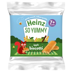 Heinz Apple Biscotti Baby Food Snacks 7+ Months 60g