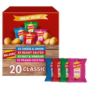 Walkers Classic Variety Multipack Crisps 20x25g