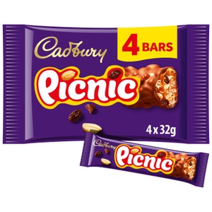 Cadbury Picnic Chocolate Bar Multipack 4 x 38g