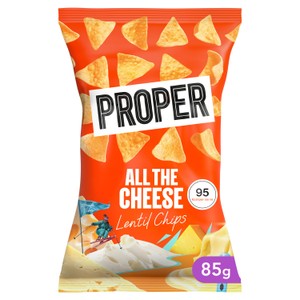 Properchips All the Cheese Lentil Chips 85g