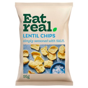 Eat Real Salted Lentil Chips Sharing 95g
