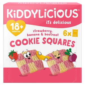 Kiddylicious Strawberry, Banana & Beetroot Cookie Squares