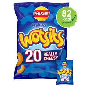 Walkers Wotsits Really Cheesy Multipack Crisps 20x16.5g